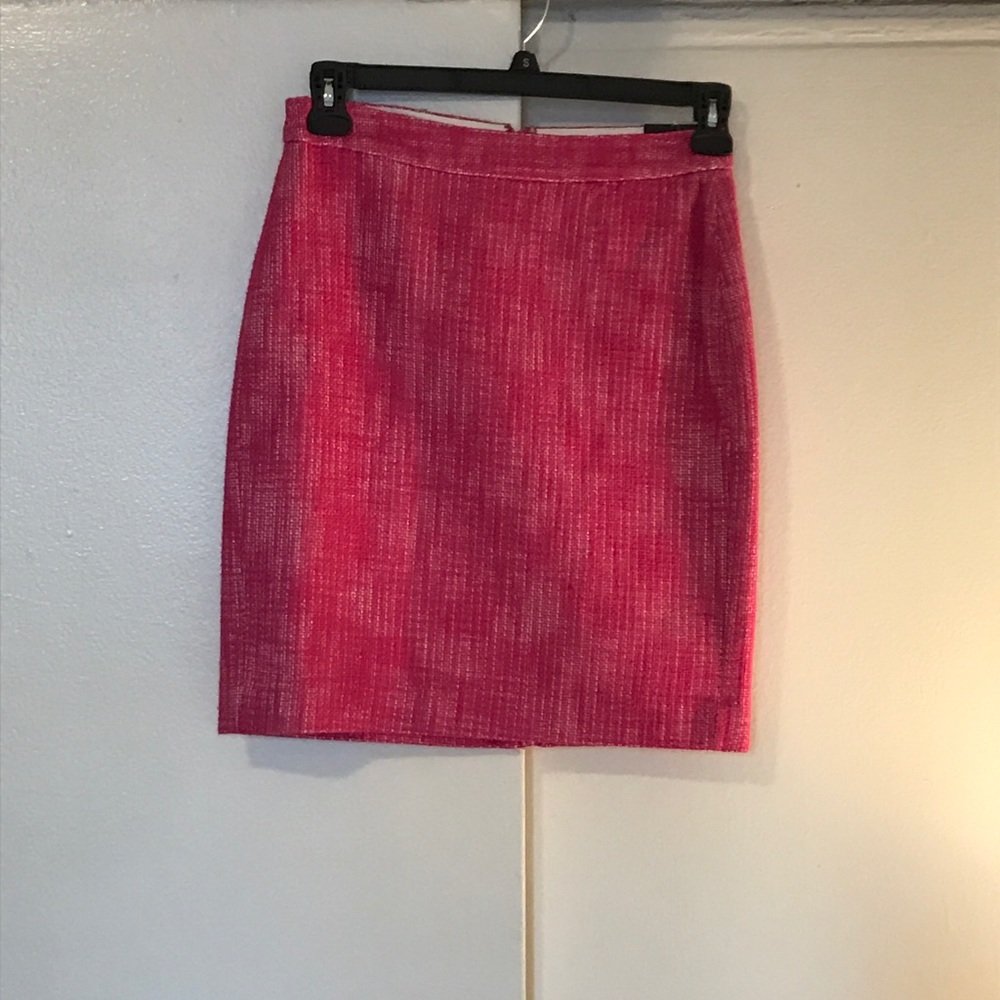 Banana Republic Pink Tweed Skirt
